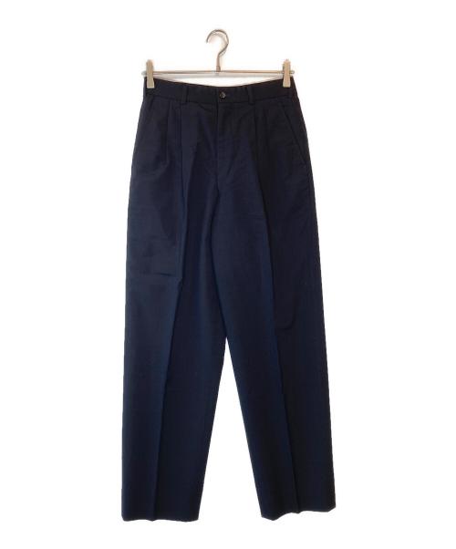 COMME des GARCONS HOMME（コムデギャルソン オム）COMME des GARCONS HOMME (コムデギャルソン オム) ウール2タックスラックス ネイビー サイズ:Sの古着・服飾アイテム