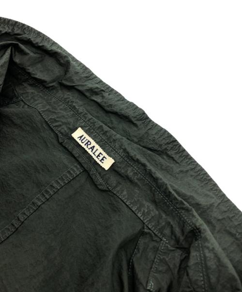 AURALEE（オーラリー）AURALEE (オーラリー) HARD DYED NYLON BLOUSON グリーン サイズ:３の古着・服飾アイテム
