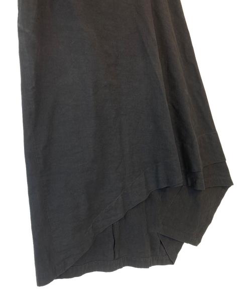 RAGNE KIKAS  YOHJI YAMAMOTO（ラグネ・キカス ヨウジヤマモト）RAGNE KIKAS  YOHJI YAMAMOTO (ラグネ・キカス ヨウジヤマモト) アシンメトリースカート ブラック サイズ:2の古着・服飾アイテム
