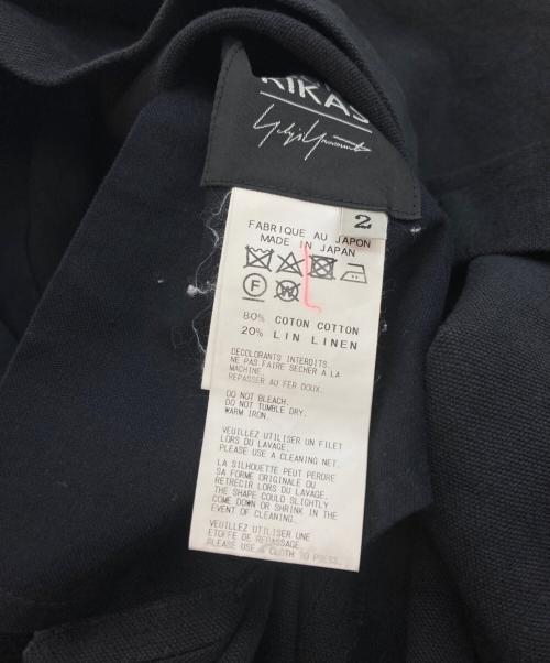 RAGNE KIKAS  YOHJI YAMAMOTO（ラグネ・キカス ヨウジヤマモト）RAGNE KIKAS  YOHJI YAMAMOTO (ラグネ・キカス ヨウジヤマモト) アシンメトリースカート ブラック サイズ:2の古着・服飾アイテム