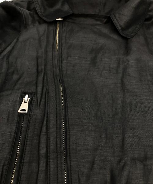 Y's（ワイズ）Y's (ワイズ) 2WAYスリーブリネン混ジャケット ブラック サイズ:1の古着・服飾アイテム