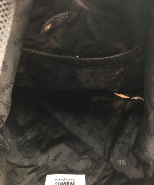 MM6 Maison Margiela（エムエムシックスメゾンマルジェラ）MM6 Maison Margiela (エムエムシックスメゾンマルジェラ) ジャパニーズ トライアングル メッシュ トートバッグ ブラックの古着・服飾アイテム