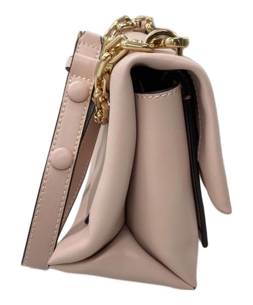 MICHAEL KORS（マイケル・コース）MICHAEL KORS (マイケル・コース) チェーンストラップ2WAYワンショルダーバッグ ピンクの古着・服飾アイテム