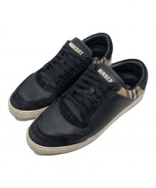 BURBERRY（バーバリー）の古着「ローカットスニーカー」｜ブラック