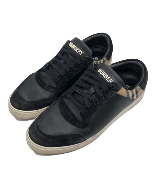 BURBERRY（バーバリー）BURBERRY (バーバリー) ローカットスニーカー ブラック サイズ:42の古着・服飾アイテム