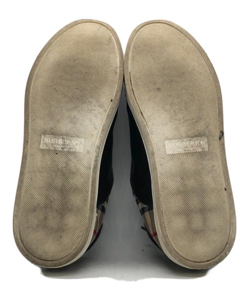 BURBERRY（バーバリー）BURBERRY (バーバリー) ローカットスニーカー ブラック サイズ:42の古着・服飾アイテム