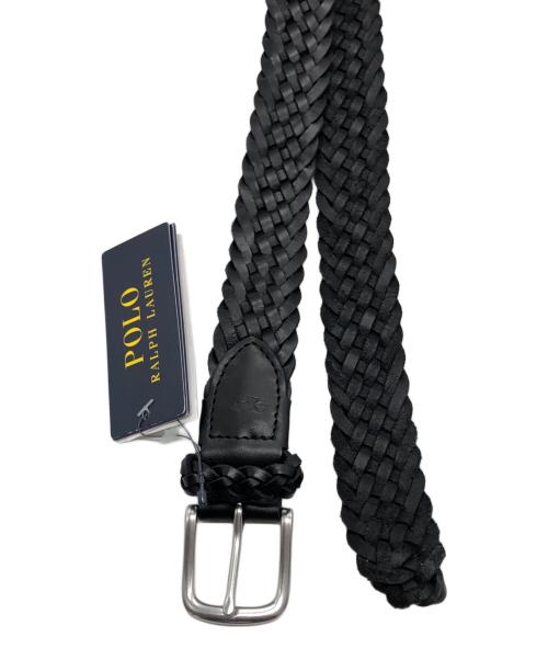 POLO RALPH LAUREN（ポロ・ラルフローレン）POLO RALPH LAUREN (ポロ・ラルフローレン) 編込みベルト ブラック サイズ:32 未使用品の古着・服飾アイテム