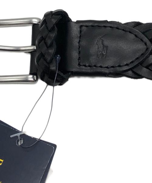 POLO RALPH LAUREN（ポロ・ラルフローレン）POLO RALPH LAUREN (ポロ・ラルフローレン) 編込みベルト ブラック サイズ:32 未使用品の古着・服飾アイテム