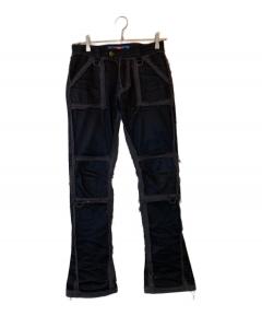 中古・古着通販】FUGA (フーガ) 裾ジップコーティングデニムパンツ