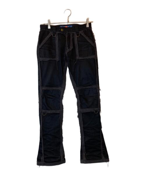 blackmeans（ブラックミーンズ）blackmeans (ブラックミーンズ) ダメージ加工スキニーデニム ブラック サイズ:１の古着・服飾アイテム