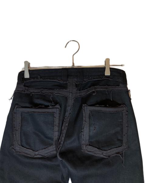 blackmeans（ブラックミーンズ）blackmeans (ブラックミーンズ) ダメージ加工スキニーデニム ブラック サイズ:１の古着・服飾アイテム