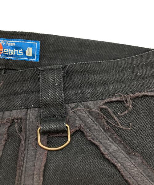 blackmeans（ブラックミーンズ）blackmeans (ブラックミーンズ) ダメージ加工スキニーデニム ブラック サイズ:１の古着・服飾アイテム