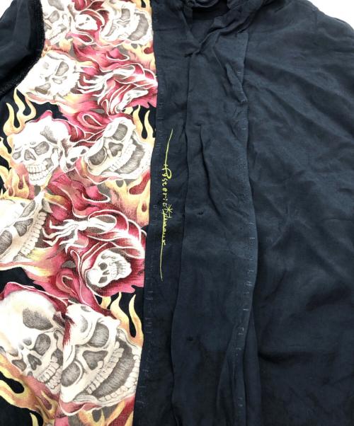 Hysteric Glamour（ヒステリックグラマー）Hysteric Glamour (ヒステリックグラマー) FIRE SKULL ALOHA SHAIRT ブラック サイズ:FREEの古着・服飾アイテム