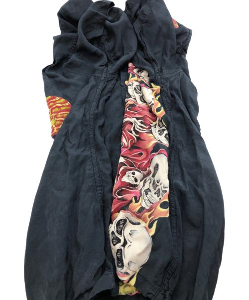 Hysteric Glamour（ヒステリックグラマー）Hysteric Glamour (ヒステリックグラマー) FIRE SKULL ALOHA SHAIRT ブラック サイズ:FREEの古着・服飾アイテム