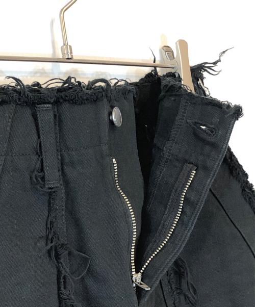 VOLTAGE CONTROL FILTER（ヴォルテージ コントロール フィルター）VOLTAGE CONTROL FILTER (ヴォルテージ コントロール フィルター) Leg Cutout Bondage Denim Skirt ブラック サイズ:Sの古着・服飾アイテム