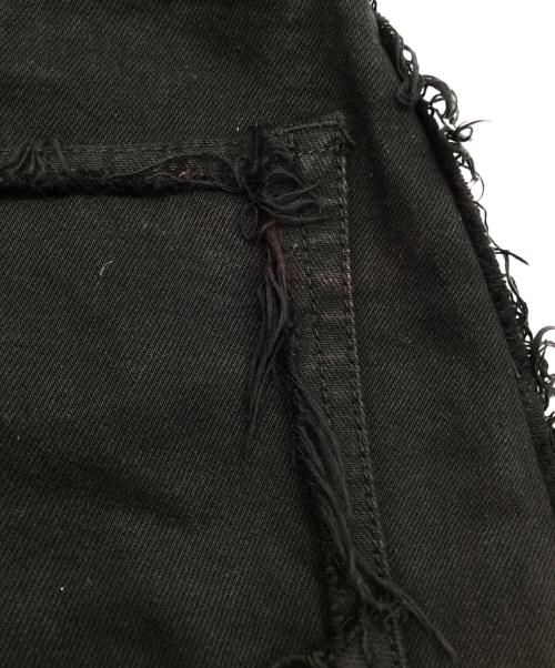 VOLTAGE CONTROL FILTER（ヴォルテージ コントロール フィルター）VOLTAGE CONTROL FILTER (ヴォルテージ コントロール フィルター) Leg Cutout Bondage Denim Skirt ブラック サイズ:Sの古着・服飾アイテム