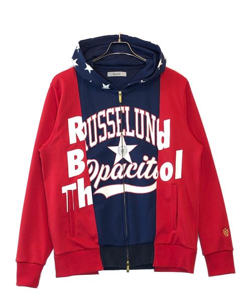 RUSSELUNO（ラッセルノ）RUSSELUNO (ラッセルノ) スウェット ジップパーカー ルチャ レッド サイズ:6の古着・服飾アイテム