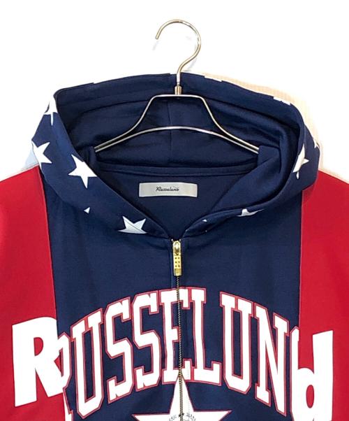 RUSSELUNO（ラッセルノ）RUSSELUNO (ラッセルノ) スウェット ジップパーカー ルチャ レッド サイズ:6の古着・服飾アイテム