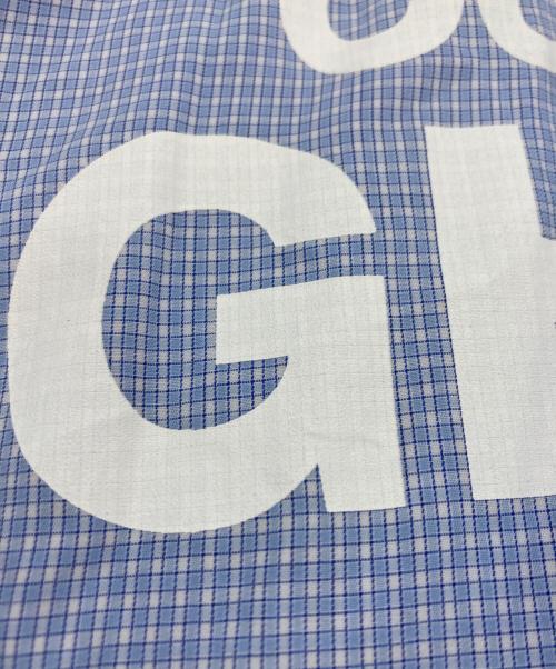 COMME des GARCONS HOMME（コムデギャルソン オム）COMME des GARCONS HOMME (コムデギャルソン オム) 綿ヘリンボーンプリントシャツ ブルー サイズ:Lの古着・服飾アイテム
