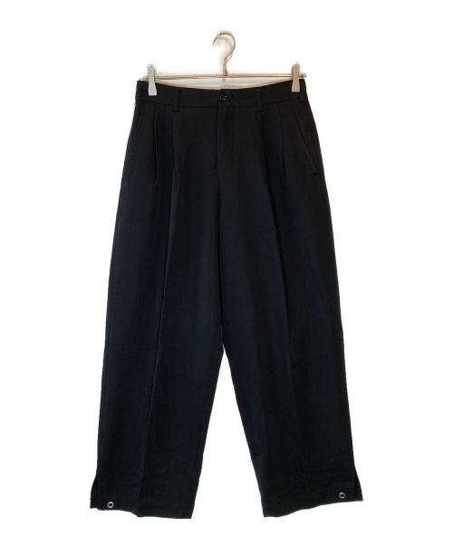 COMME des GARCONS HOMME PLUS（コムデギャルソンオムプリュス）COMME des GARCONS HOMME PLUS (コムデギャルソンオムプリュス) タックスラックスパンツ ブラック サイズ:Sの古着・服飾アイテム