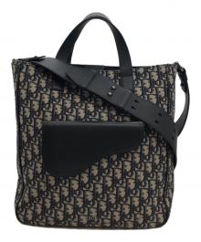 Dior（ディオール）の古着「オブリークサドル2WAYトートバッグ」｜グレー