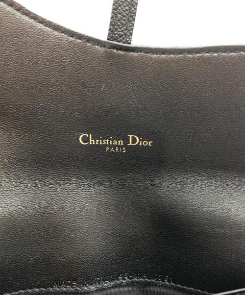 Christian Dior（クリスチャン ディオール）Christian Dior (クリスチャン ディオール) Saddle チェーン付き ロングウォレット ブラックの古着・服飾アイテム
