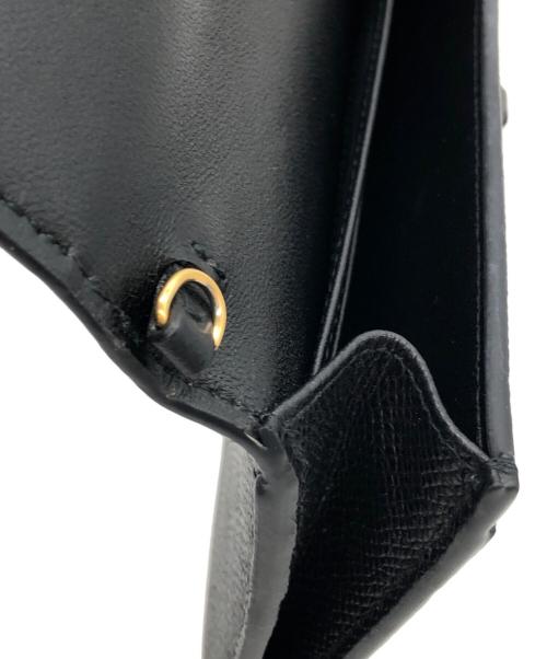 Christian Dior（クリスチャン ディオール）Christian Dior (クリスチャン ディオール) Saddle チェーン付き ロングウォレット ブラックの古着・服飾アイテム