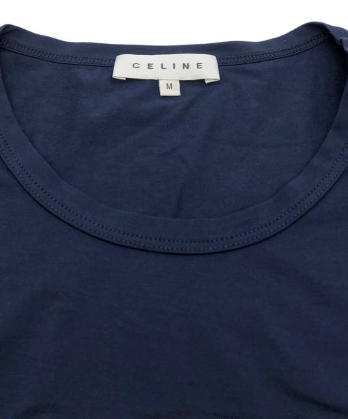 CELINE（セリーヌ）CELINE (セリーヌ) トリオンフ エンボスTシャツ ネイビー サイズ:Mの古着・服飾アイテム
