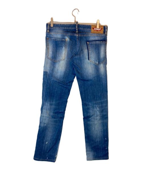 DSQUARED2（ディースクエアード）DSQUARED2 (ディースクエアード) SLIM JEAN ブルー サイズ:SIZE 48の古着・服飾アイテム
