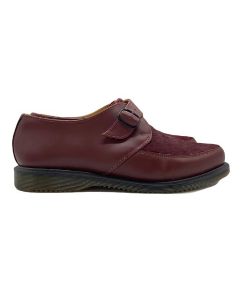 Dr.Martens（ドクターマーチン）Dr.Martens (ドクターマーチン) ASHLAND ハラコ シングルモンク クリーパーシューズ レッド サイズ:UK8の古着・服飾アイテム