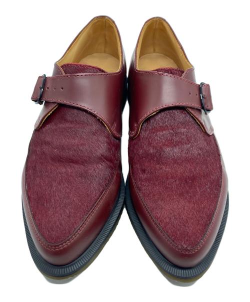 Dr.Martens（ドクターマーチン）Dr.Martens (ドクターマーチン) ASHLAND ハラコ シングルモンク クリーパーシューズ レッド サイズ:UK8の古着・服飾アイテム
