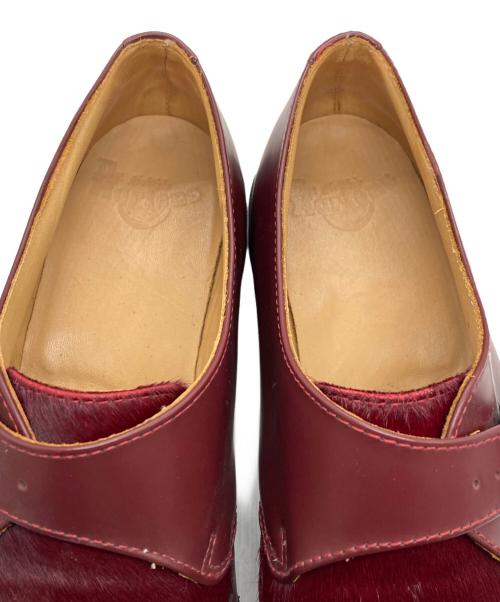 Dr.Martens（ドクターマーチン）Dr.Martens (ドクターマーチン) ASHLAND ハラコ シングルモンク クリーパーシューズ レッド サイズ:UK8の古着・服飾アイテム