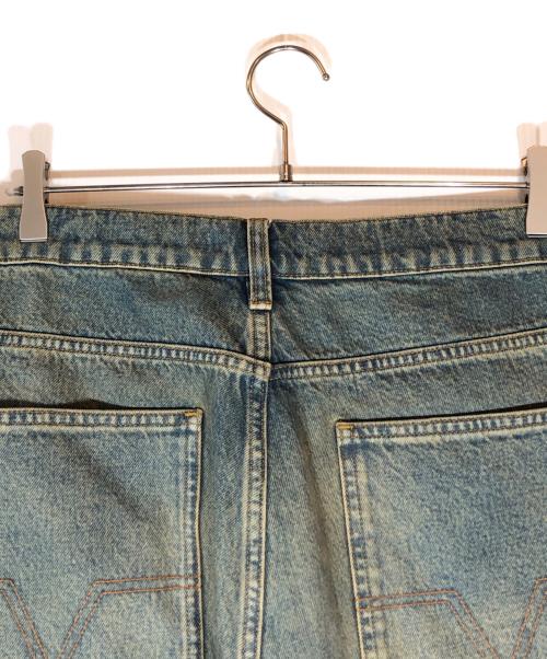 NO MAINTENANCE（ノーメンテナンス）NO MAINTENANCE (ノーメンテナンス) サンド ウォッシュ ワイド デニム ショーツ ブルー サイズ:SIZE32の古着・服飾アイテム