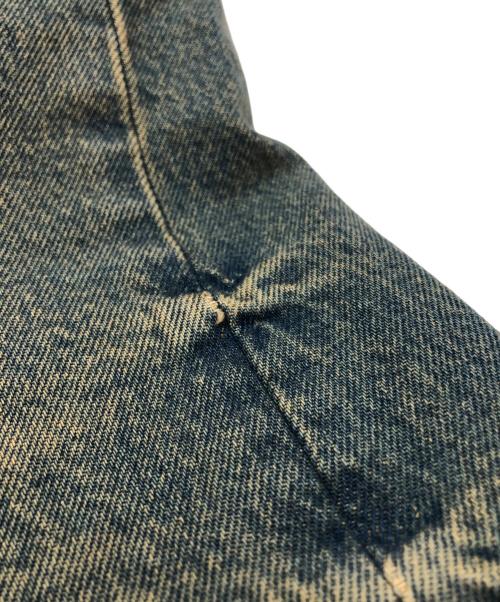 NO MAINTENANCE（ノーメンテナンス）NO MAINTENANCE (ノーメンテナンス) サンド ウォッシュ ワイド デニム ショーツ ブルー サイズ:SIZE32の古着・服飾アイテム