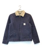 A.P.C.×CarHarttアーペーセー×カーハート）の古着「裏ボア ダック地ジャケット」｜ネイビー