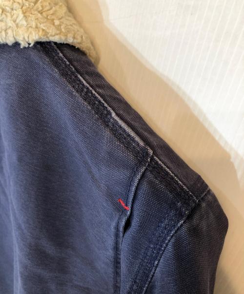 A.P.C.（アーペーセー）A.P.C. (アーペーセー) CarHartt (カーハート) 裏ボア ダック地ジャケット ネイビー サイズ:Mの古着・服飾アイテム