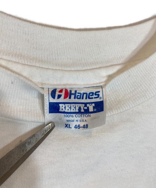Hanes（ヘインズ）Hanes (ヘインズ) プリントTシャツ ホワイト サイズ:XLの古着・服飾アイテム