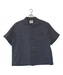 MOLTEMANI（モルテマニ）の古着「Kakinohana Moyo " Open Collar Shirt」｜ネイビー