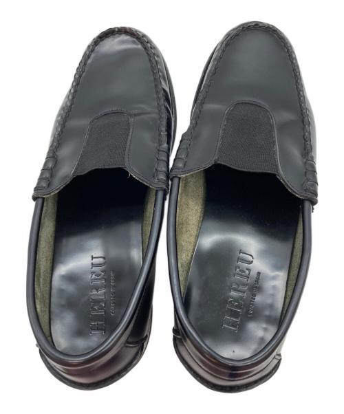 HEREU（ヘリュー）HEREU (ヘリュー) スリッポンローファー ブラック サイズ:SIZE 41の古着・服飾アイテム