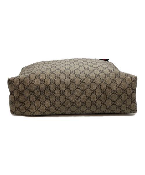 GUCCI（グッチ）GUCCI (グッチ) PVCレザー切替トートバッグ ベージュの古着・服飾アイテム