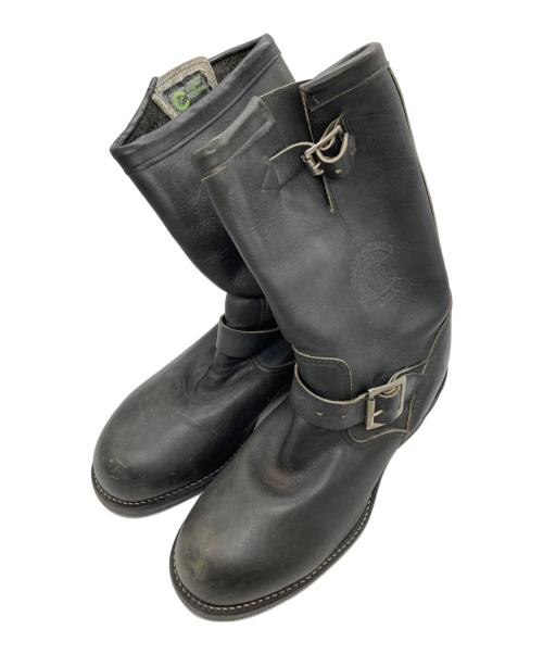 CHIPPEWA（チペワ）CHIPPEWA (チペワ) エンジニアブーツ ブラック サイズ:７Dの古着・服飾アイテム