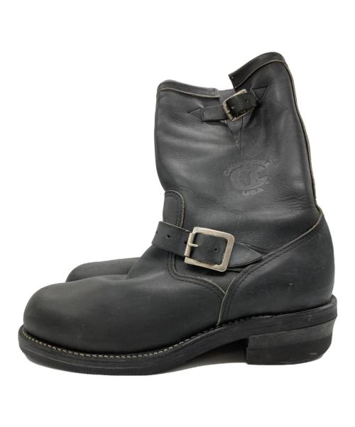 CHIPPEWA（チペワ）CHIPPEWA (チペワ) エンジニアブーツ ブラック サイズ:７Dの古着・服飾アイテム