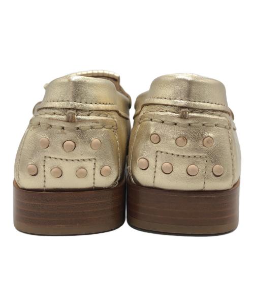 TOD'S（トッズ）TOD'S (トッズ) フリンジタッセルローファー ゴールド サイズ:38の古着・服飾アイテム