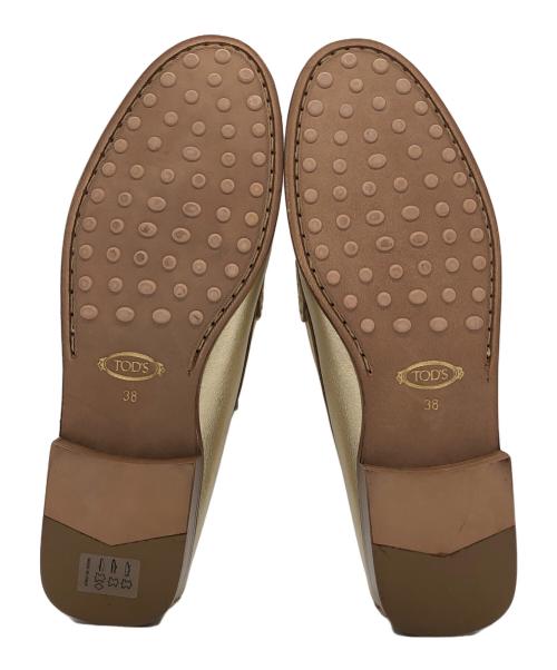 TOD'S（トッズ）TOD'S (トッズ) フリンジタッセルローファー ゴールド サイズ:38の古着・服飾アイテム