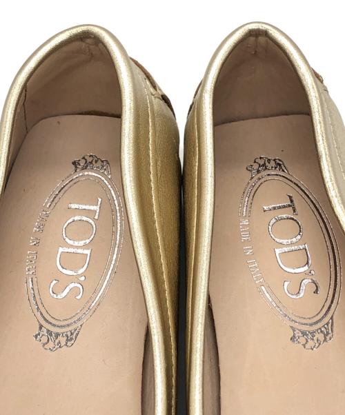 TOD'S（トッズ）TOD'S (トッズ) フリンジタッセルローファー ゴールド サイズ:38の古着・服飾アイテム