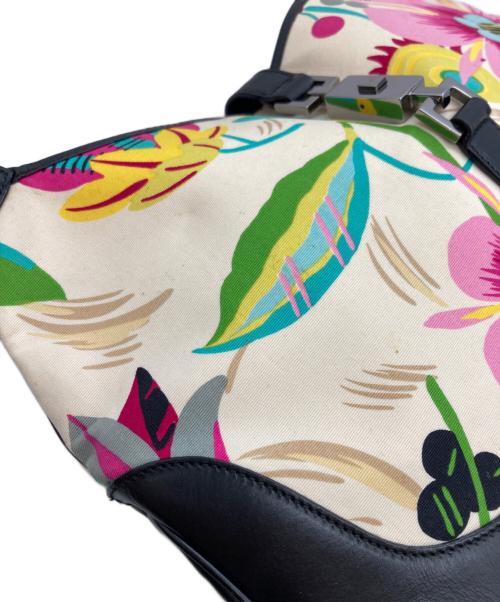 GUCCI（グッチ）GUCCI (グッチ) フローラワンショルダーバッグ ブラックの古着・服飾アイテム