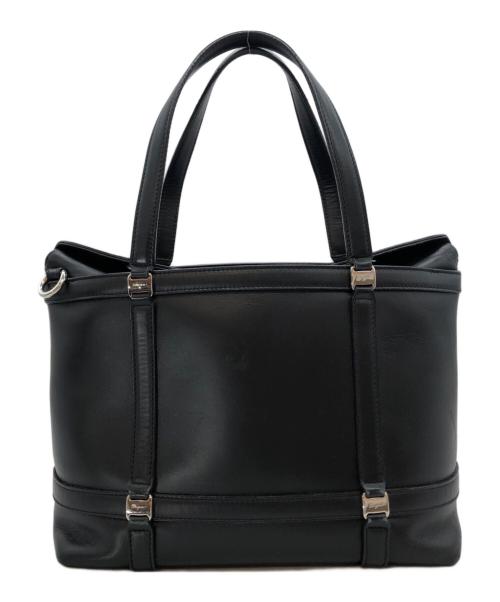 Salvatore Ferragamo（サルヴァトーレ フェラガモ）Salvatore Ferragamo (サルヴァトーレ フェラガモ) ヴァラハンドバッグ ブラックの古着・服飾アイテム