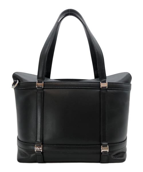 Salvatore Ferragamo（サルヴァトーレ フェラガモ）Salvatore Ferragamo (サルヴァトーレ フェラガモ) ヴァラハンドバッグ ブラックの古着・服飾アイテム