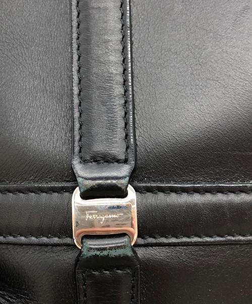Salvatore Ferragamo（サルヴァトーレ フェラガモ）Salvatore Ferragamo (サルヴァトーレ フェラガモ) ヴァラハンドバッグ ブラックの古着・服飾アイテム