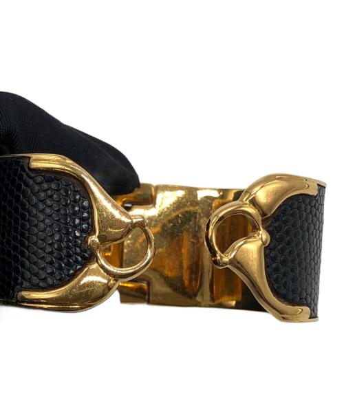 GUCCI（グッチ）GUCCI (グッチ) リザードゴールドバングル ゴールド サイズ:下記参照の古着・服飾アイテム